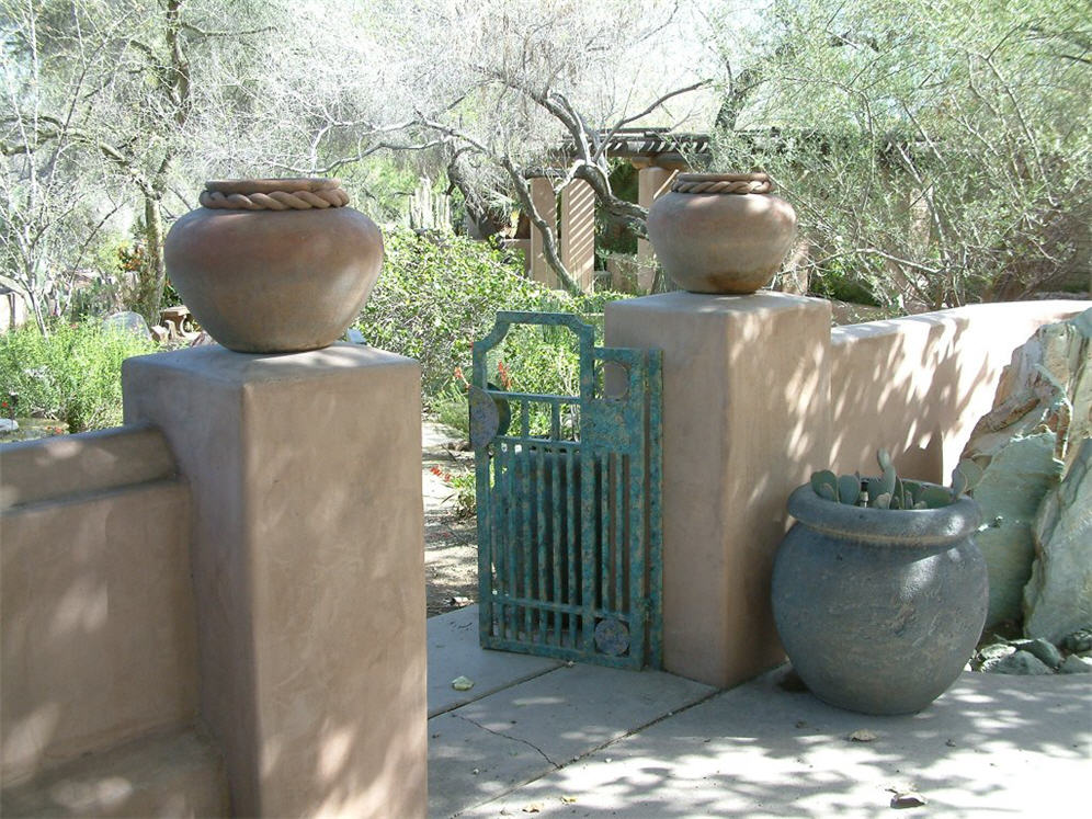 Urns and Entryway