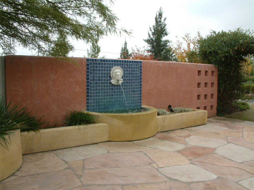 Raised Planter and Fountain