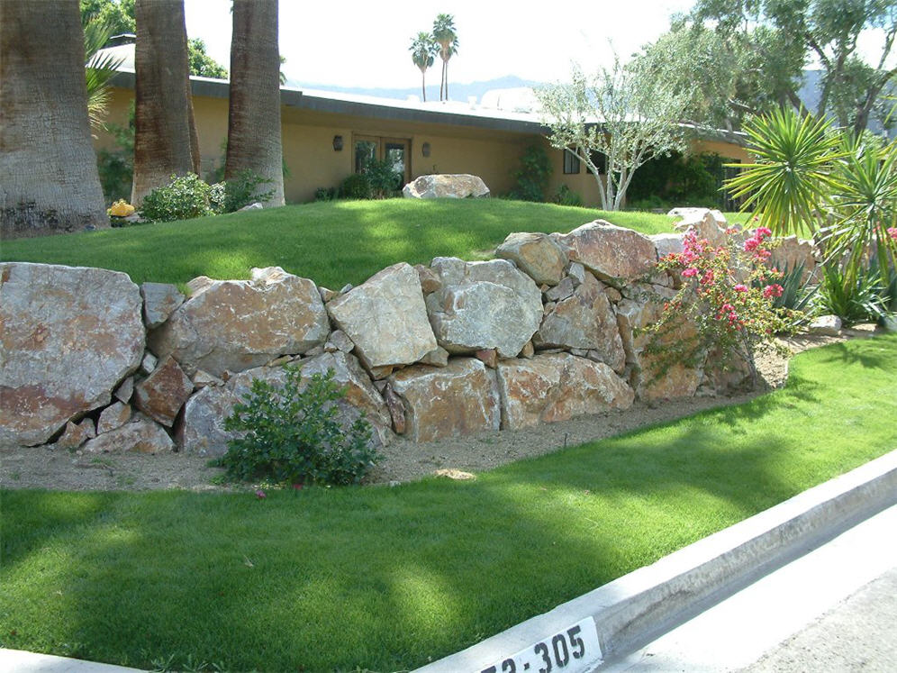 Rock Retaining Wall