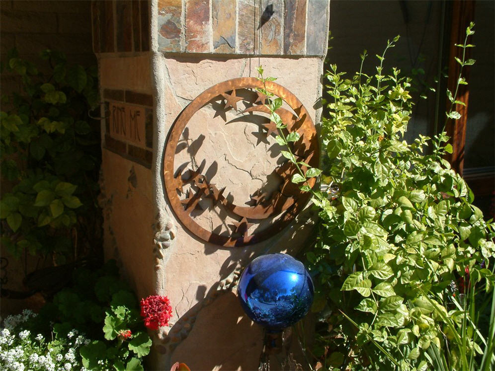 Moon, Stars and Blue Sphere